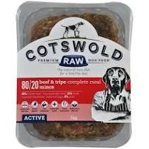 Cotswold Raw Beef & Tripe 80/20 1kg