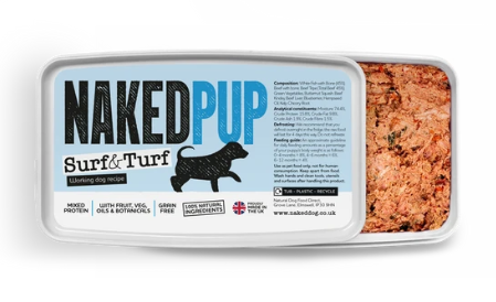 NakedDog Puppy Surf And Turf 2 x 500g