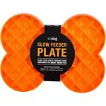 Slow Feeder Plate Orange Large
