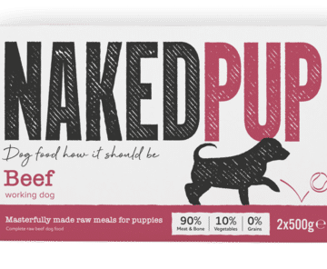 NakedDog Puppy Beef 2x500g