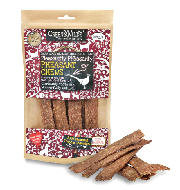 Green And Wilds Pheasant Chews 100G