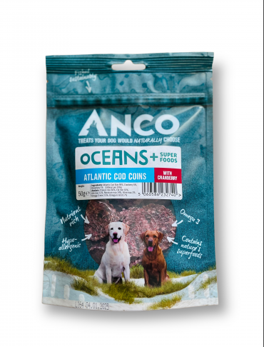 Anco Oceans Cod Coins With Cranberry 50G
