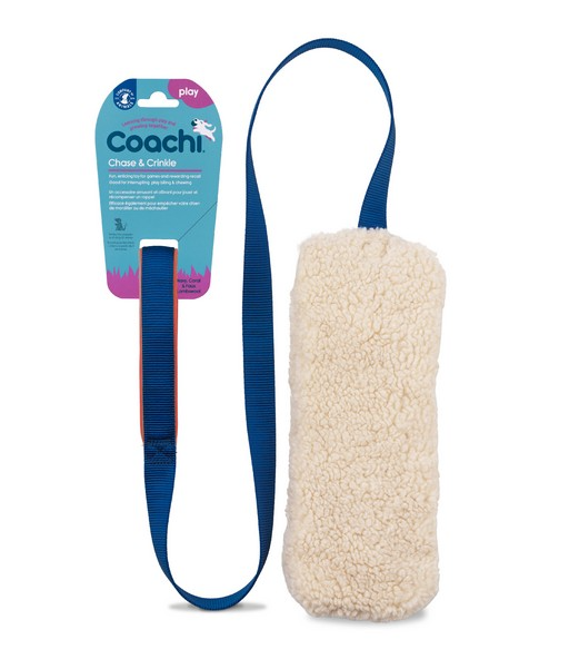 Coachi Chase And Crinkle Navy Coral And Faux Lambswool