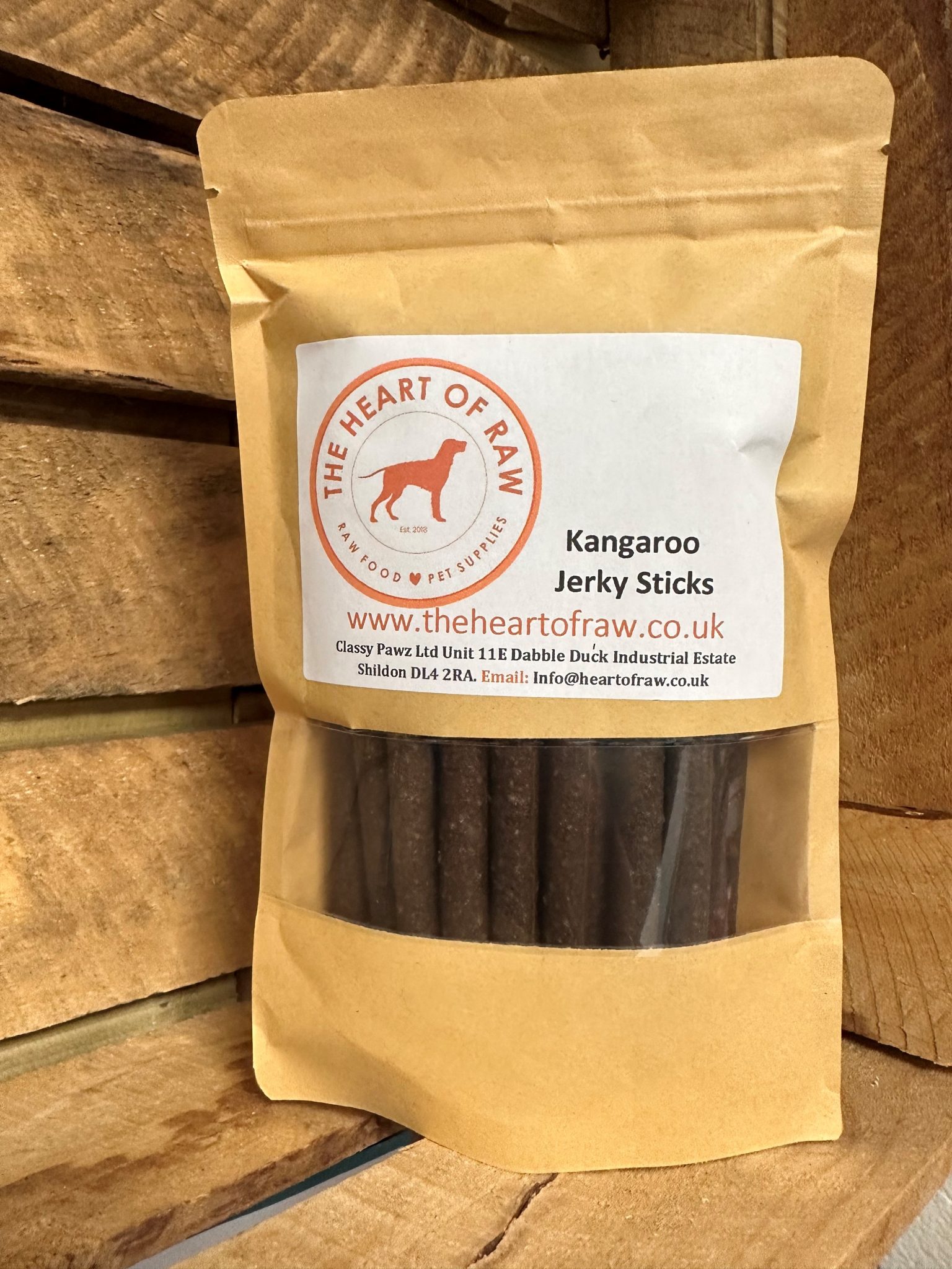 The Heart Of Raw Kangaroo Jerky Sticks