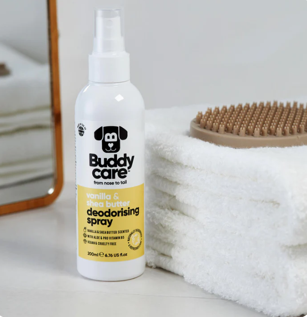 Buddy Care Vanilla and Shea Butter Dog Deodorising Spray 200ml