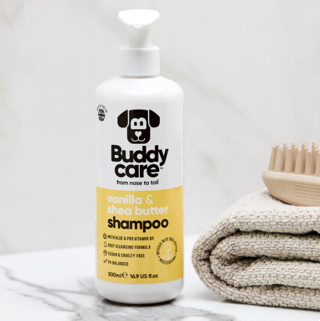 Buddy Care Vanilla and Shea Butter Dog Shampoo 500ml