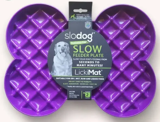 Slow Feeder Plate Purple Large