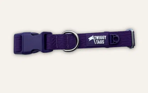 Twiggy Tags - Tidal Waterproof Collar Amethyst M