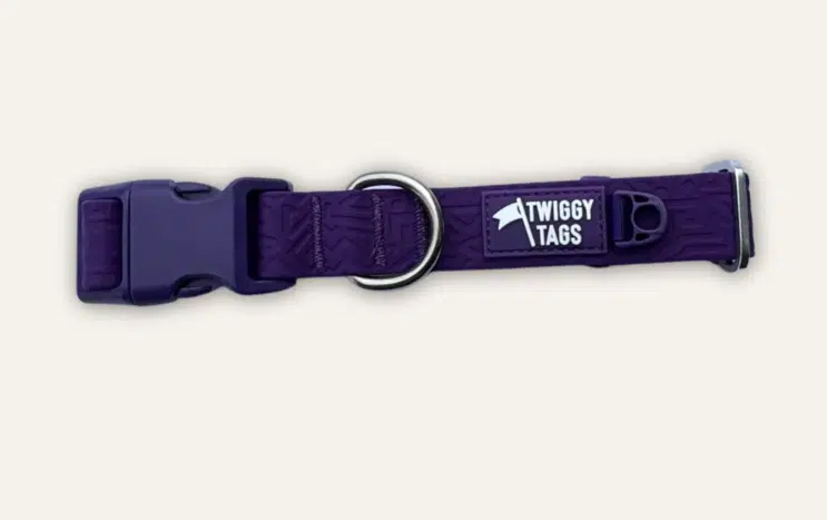 Twiggy Tags – Tidal Waterproof Collar Amethyst L