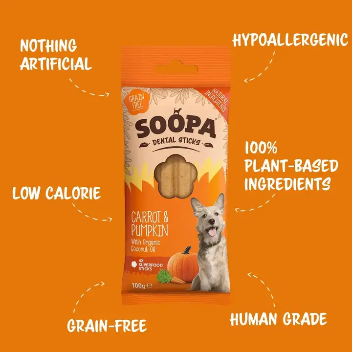 Soopa – Carrot & Pumpkin Dental Sticks