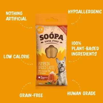 Soopa - Pumpkin spiced latte Dental Sticks