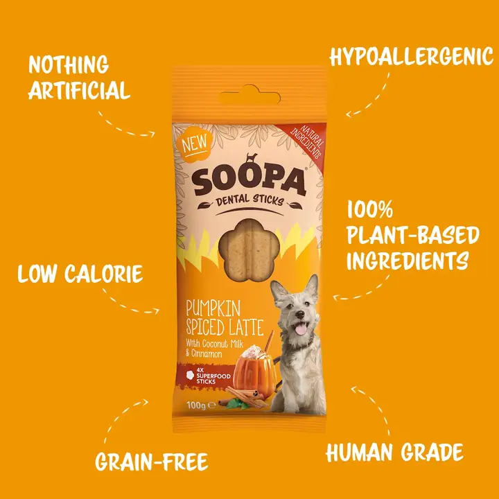 Soopa – Pumpkin spiced latte Dental Sticks