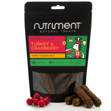 Nutriment Gourmet Christmas Sausages - Turkey And Cranberry 150g