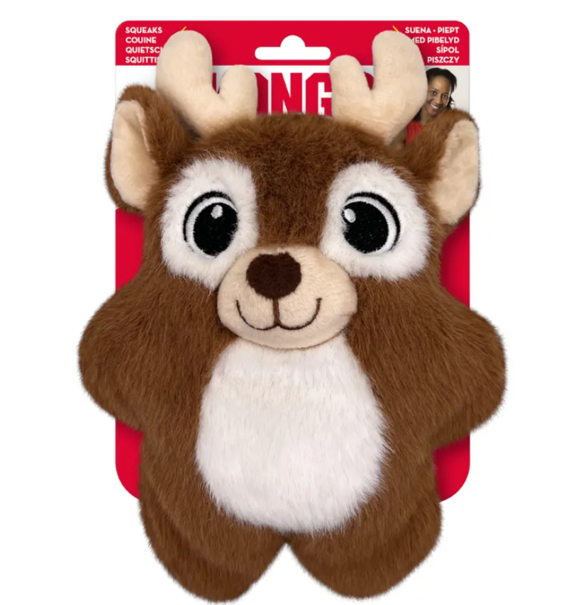 Kong Holiday Snuzzles Christmas Reindeer – Medium