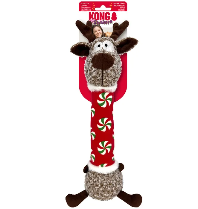 Kong Holiday Shakers Luvs Reindeer – Medium