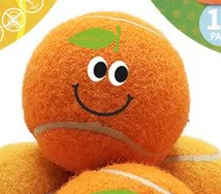 Sports Pet- Mandarin Squeaky Tennis Ball