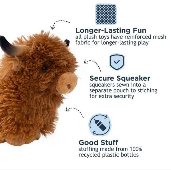 Tall Tails Plush Highland Cow - Image 3