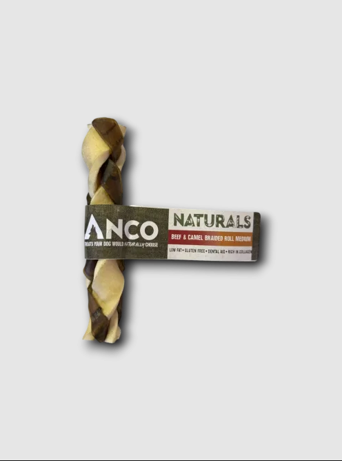 Anco Beef and Camel Braided Roll Medium
