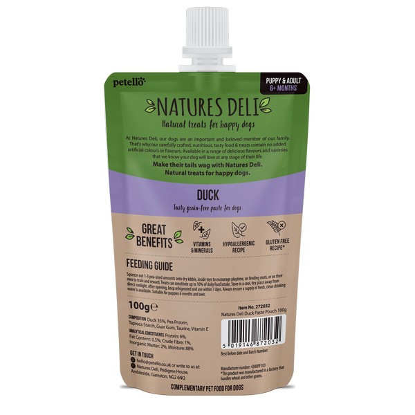 Natures Deli Duck Paste 100g - Image 2