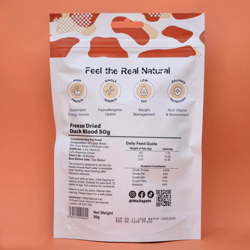 Waita Duck Blood Cubes 50g - Image 2