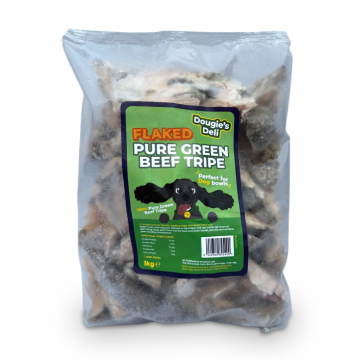 Dougies Flaked Pure Green Beef Tripe 1KG