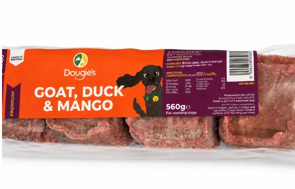 Dougies 80*10*10 Goat, Duck And Mango 560g