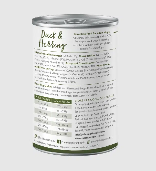 Eden Duck And Herring Dog Wet Food 400G - Image 2