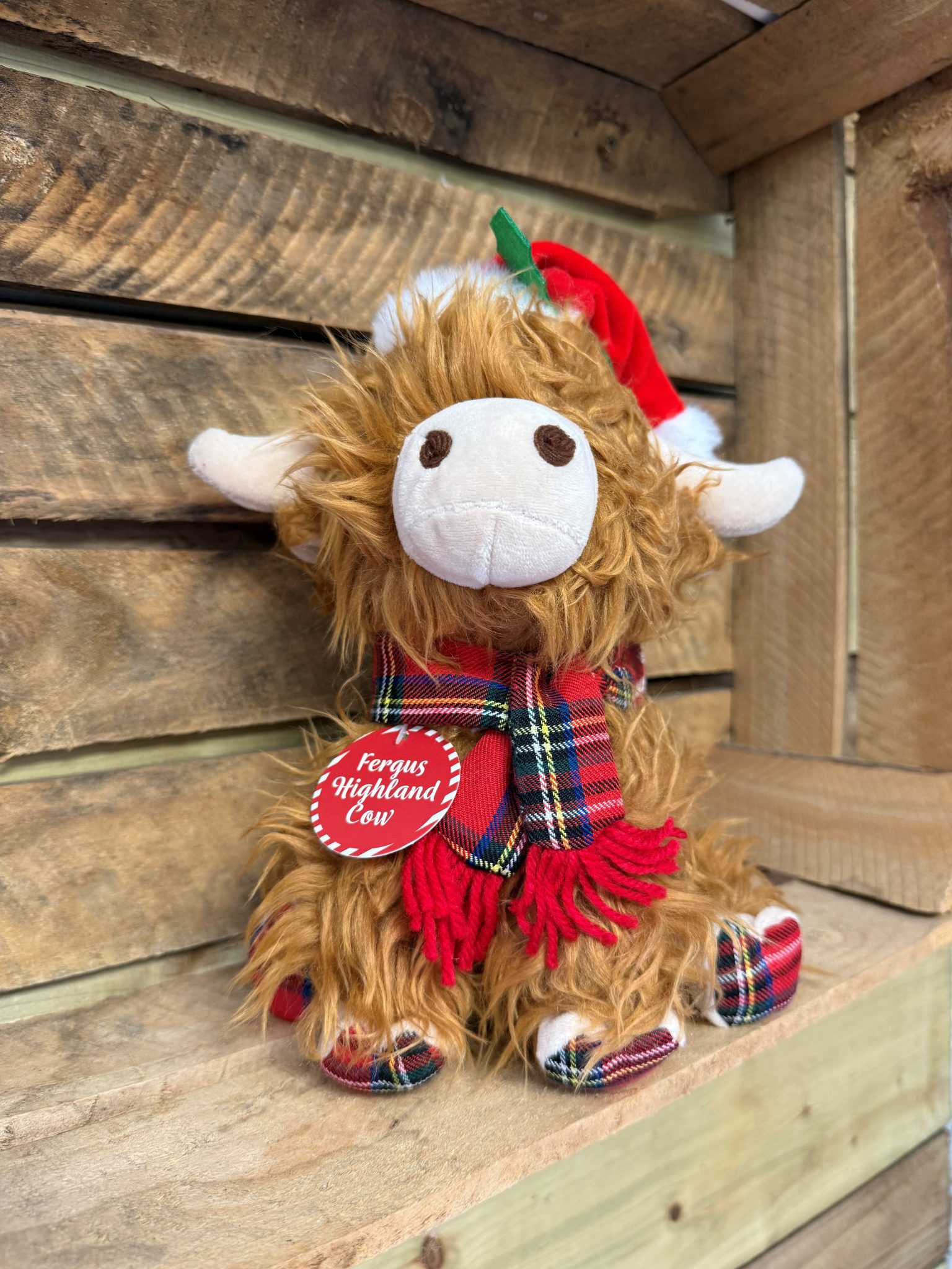 Festive Fergus Highland Cow